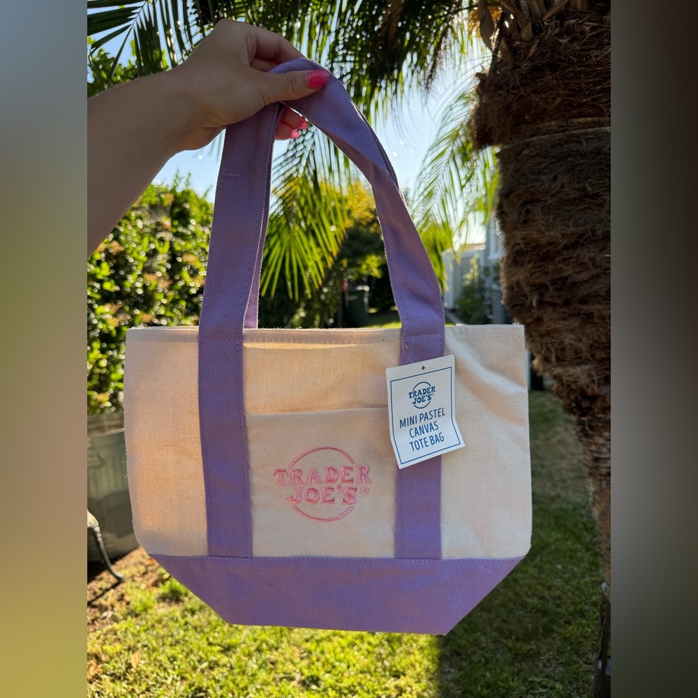 Trader Joe’s Lavender Mini Tote Bag